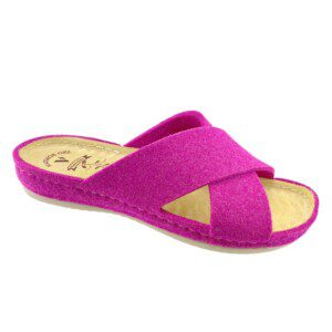 Ženska vunena papuča "provansa" massage gel | 209 Ciklama